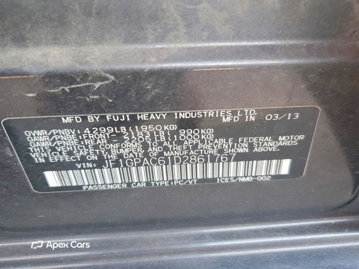 Subaru Impreza 2013