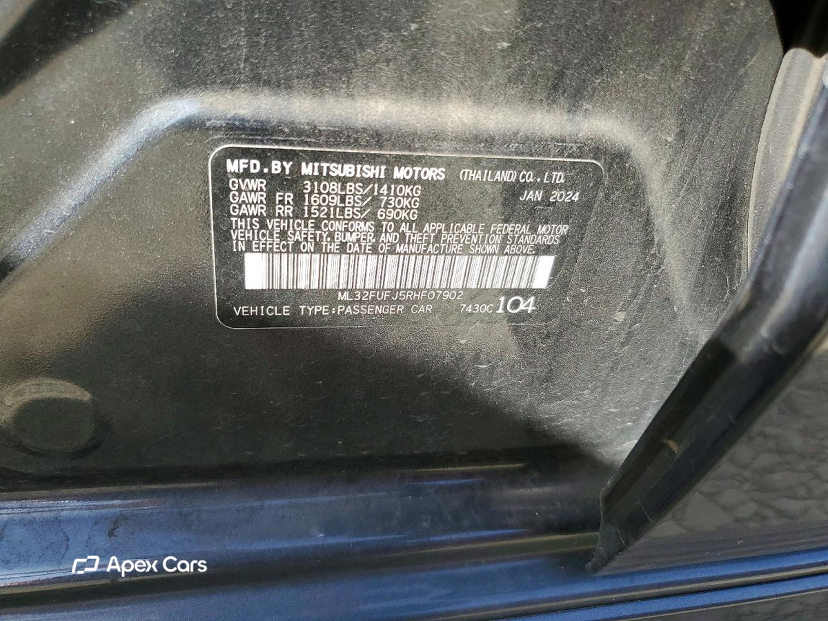 Mitsubishi Mirage 2024