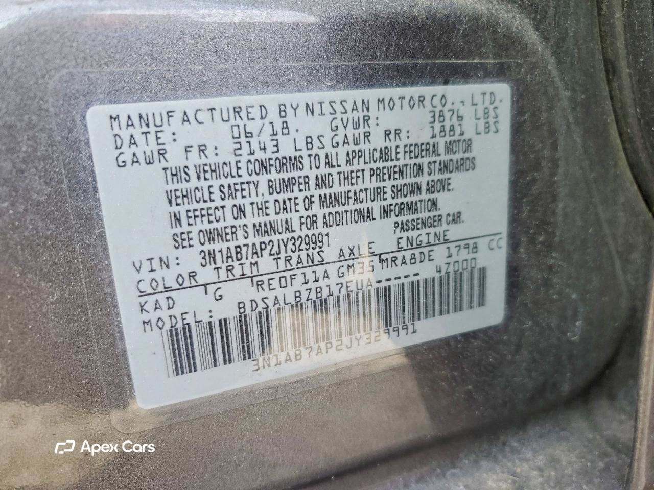 Nissan Sentra 2018
