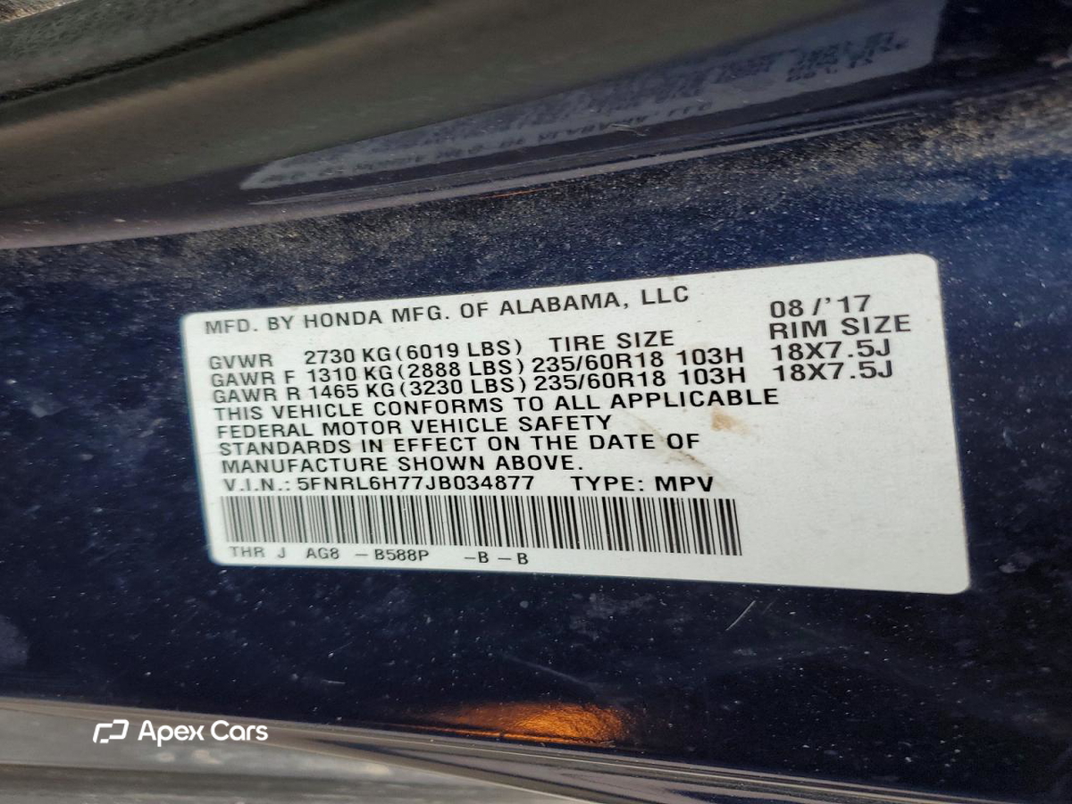 Honda Odyssey 2018