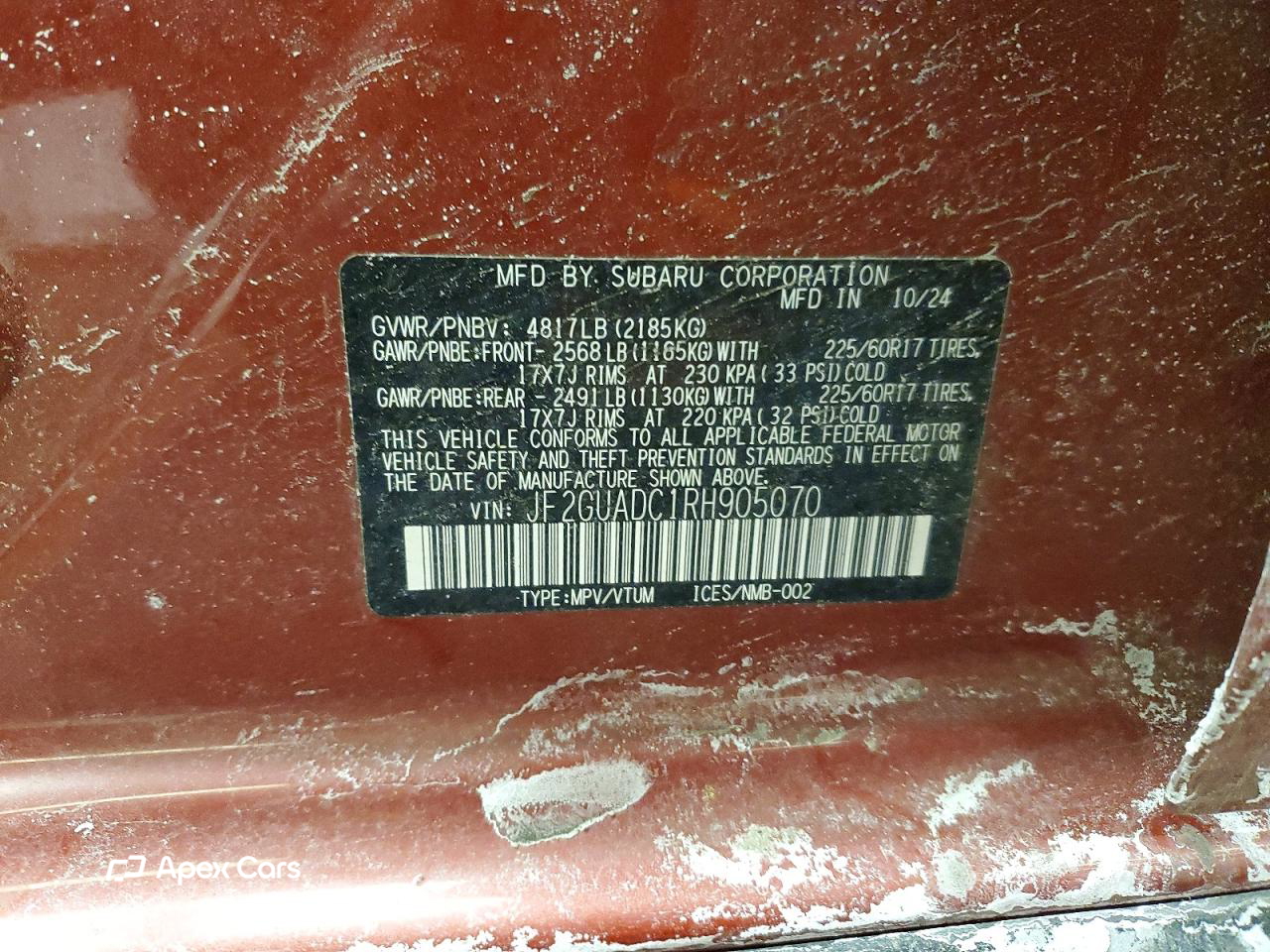 Subaru XV 2024