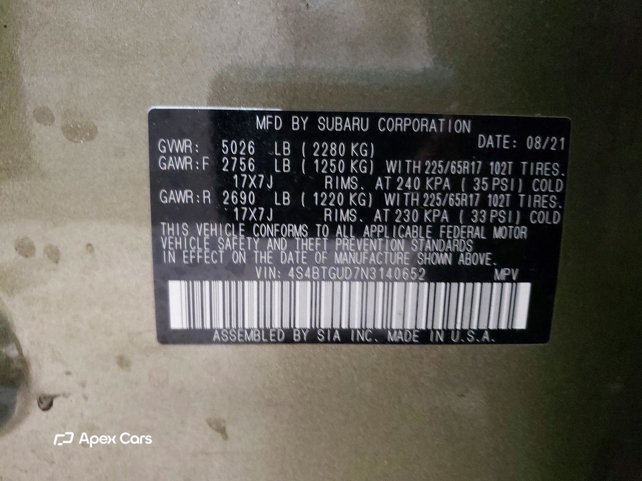Subaru Outback 2022