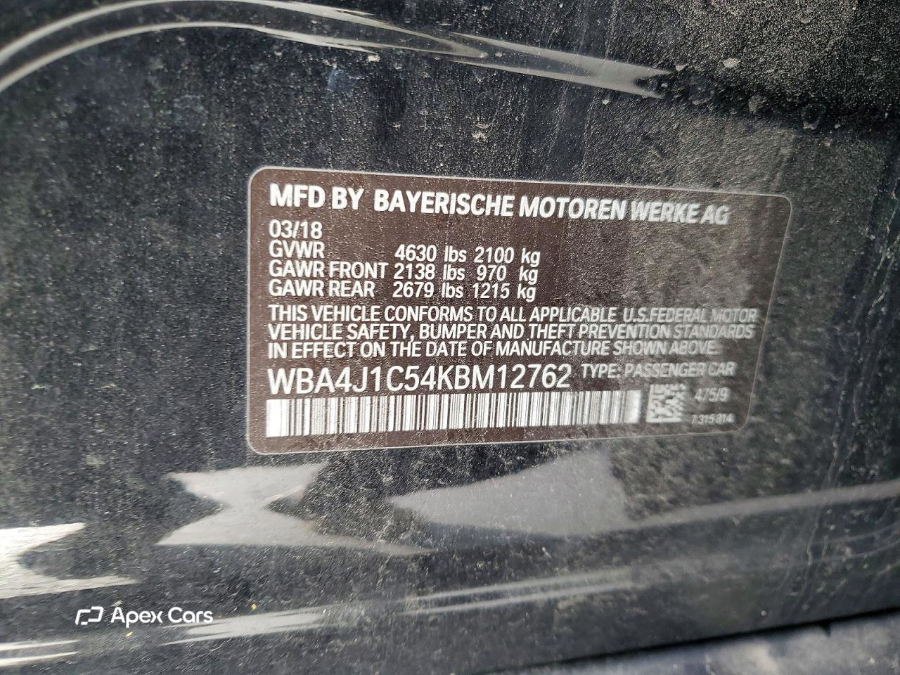 BMW Series 4 2019