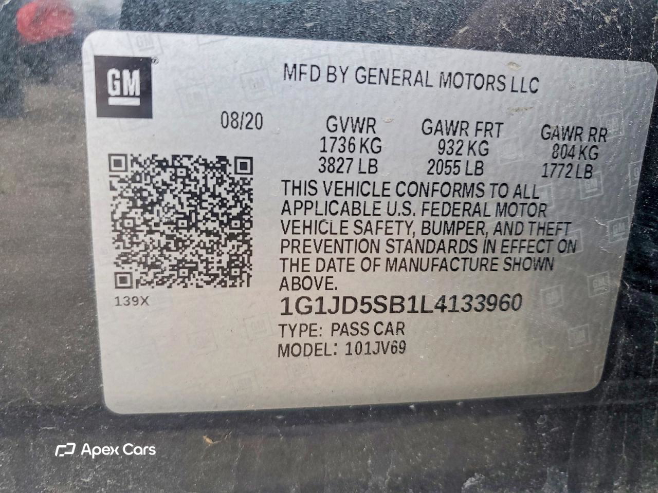 Chevrolet Sonic 2020