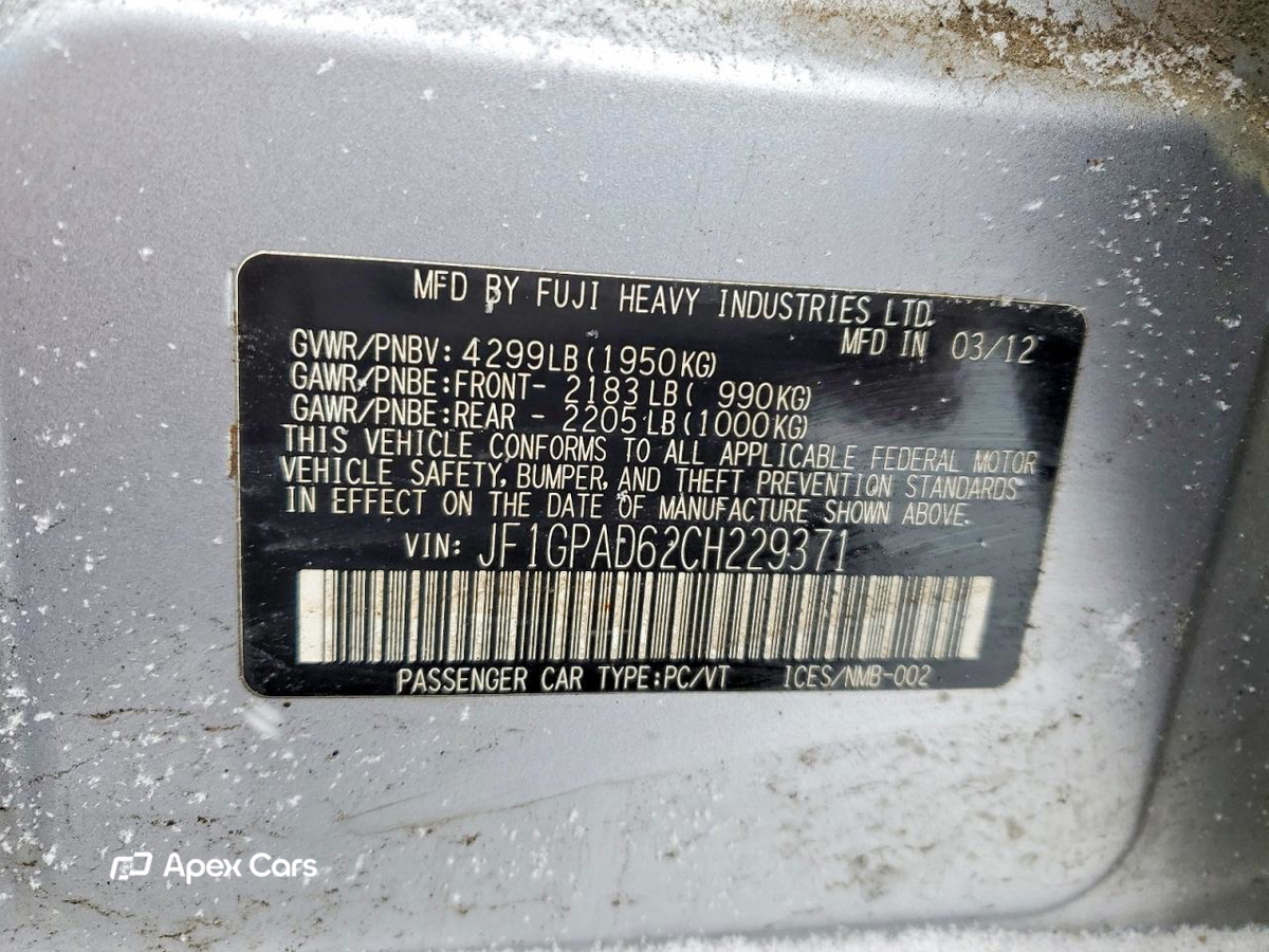 Subaru Impreza 2012