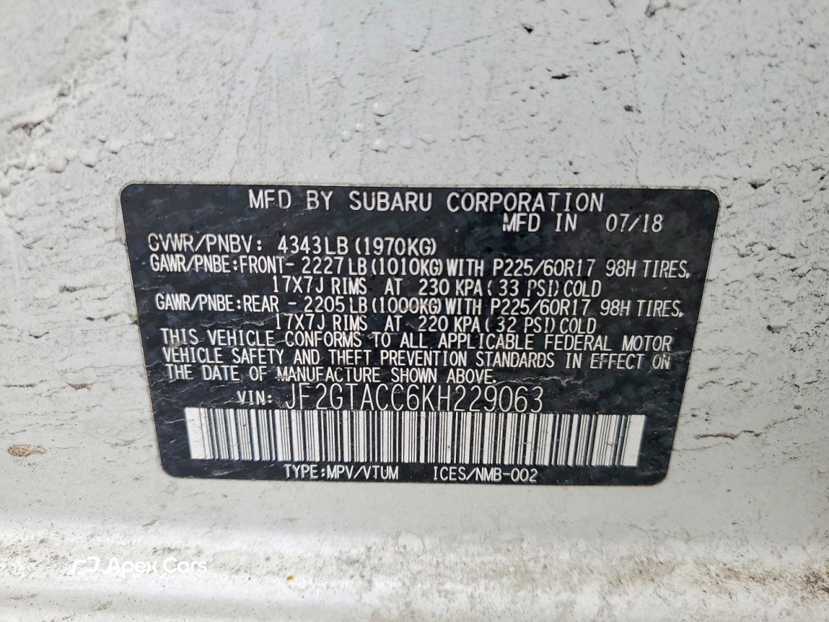 Subaru XV 2019
