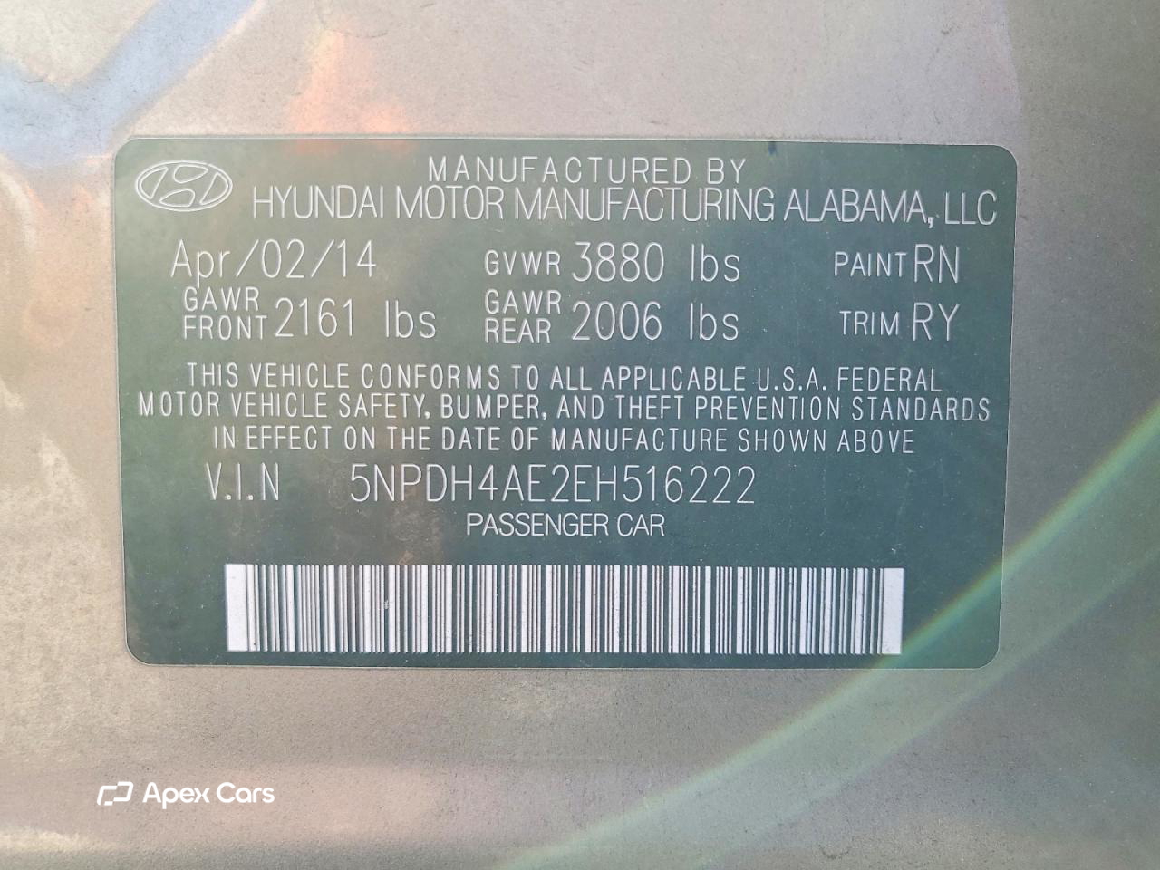 Hyundai Elantra 2014