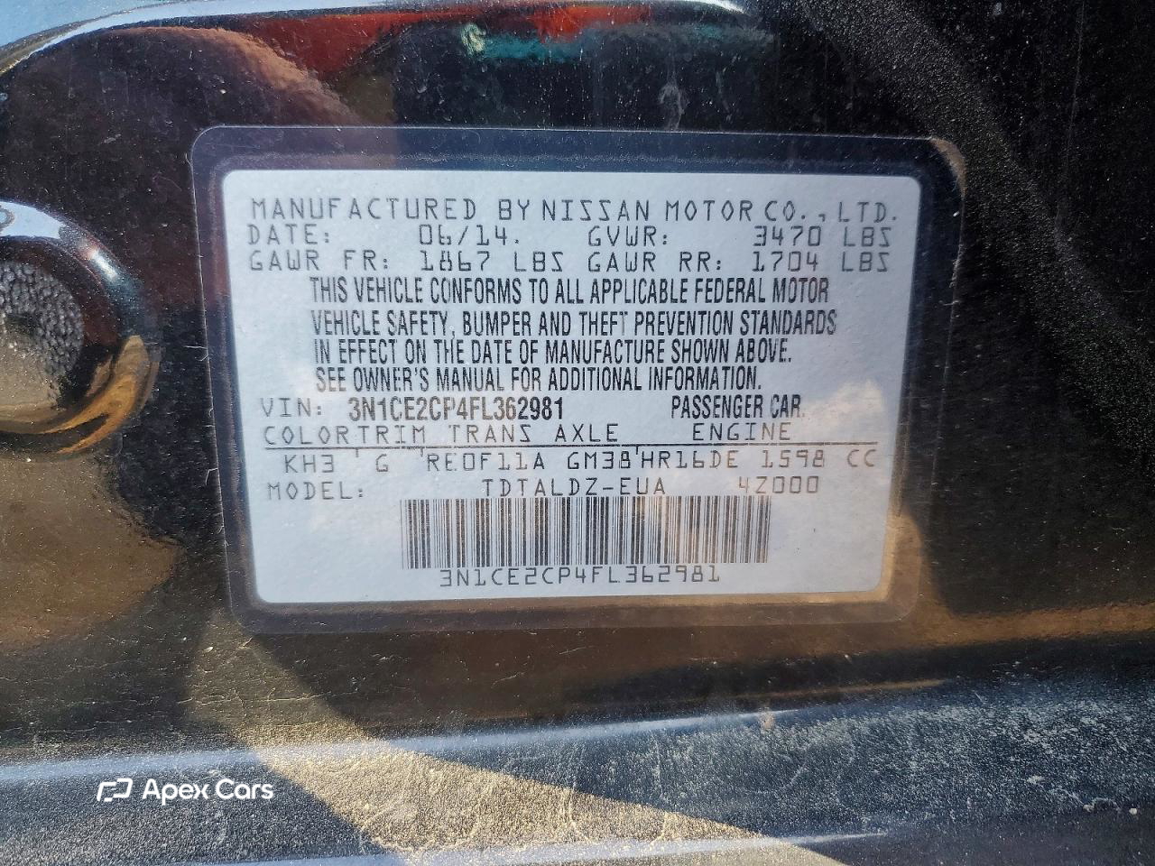 Nissan Versa 2015