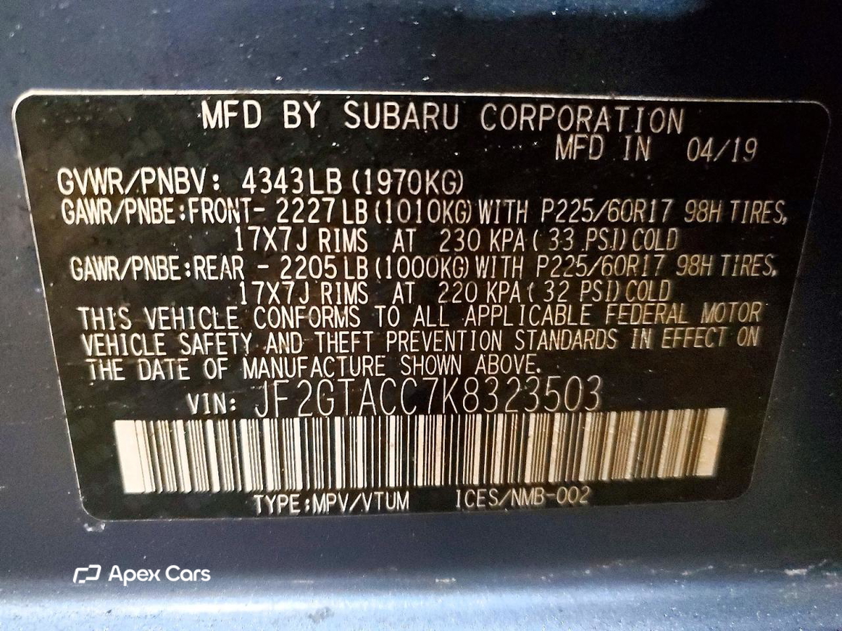 Subaru XV 2019