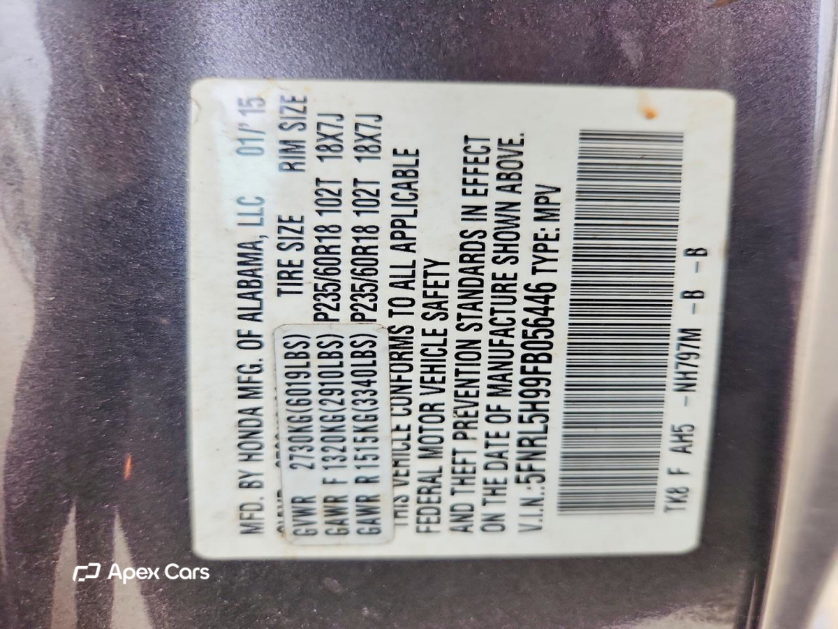 Honda Odyssey 2015