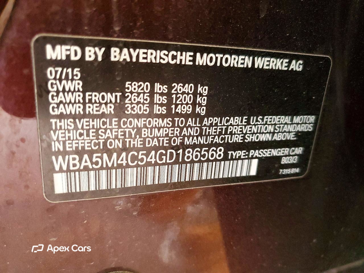 BMW Series 5 2016
