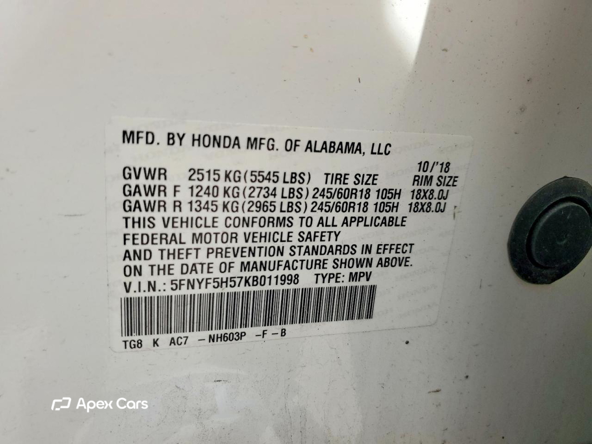 Honda Pilot 2019
