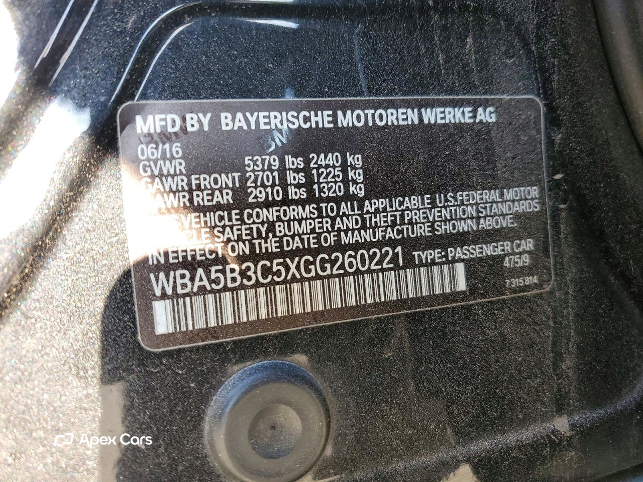 BMW Series 5 2016