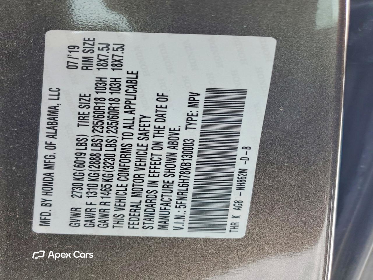 Honda Odyssey 2019