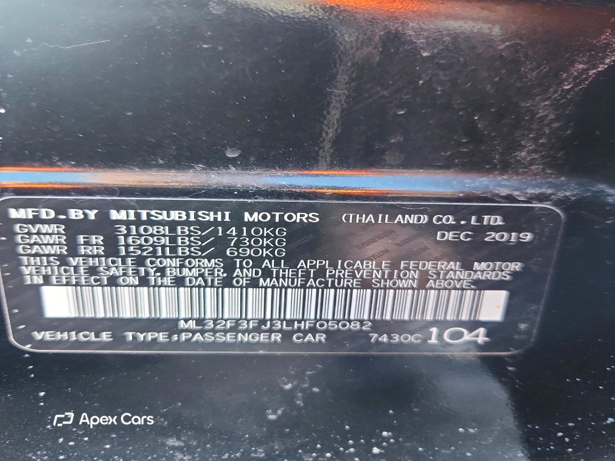 Mitsubishi Mirage 2020