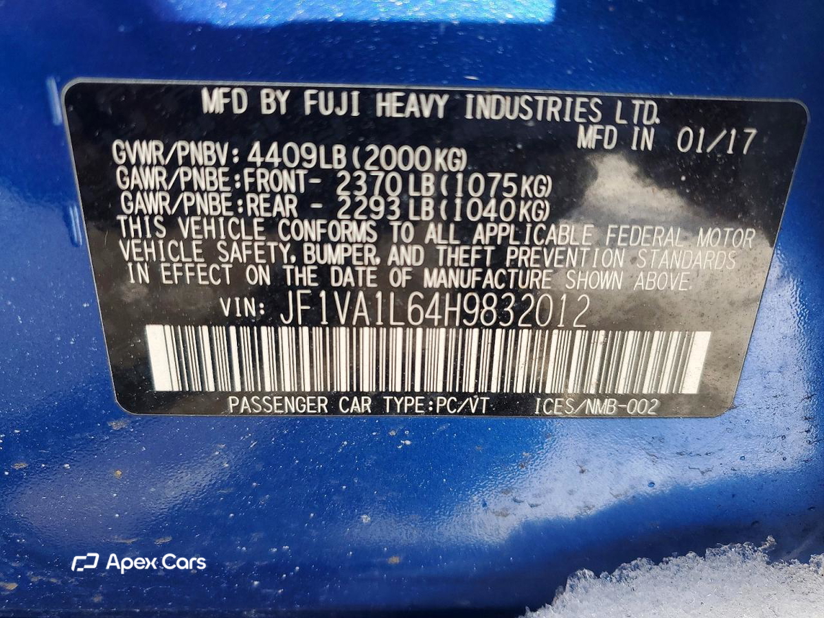 Subaru WRX 2017
