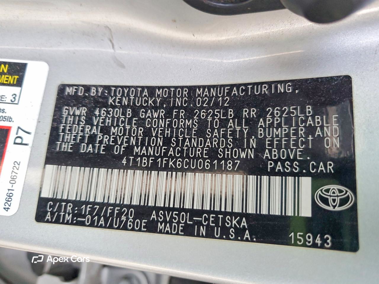 Toyota Camry 2012