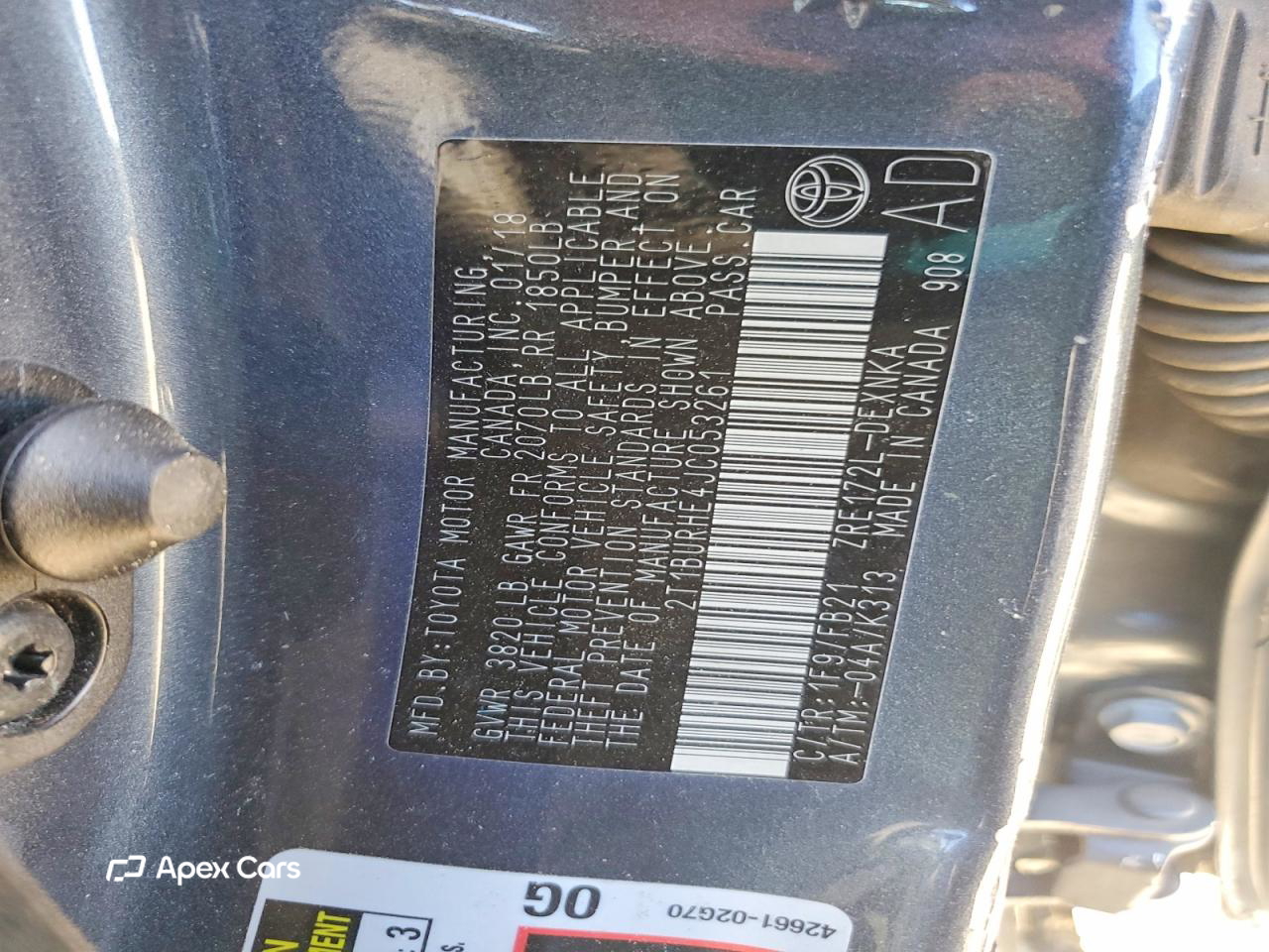 Toyota Corolla 2018
