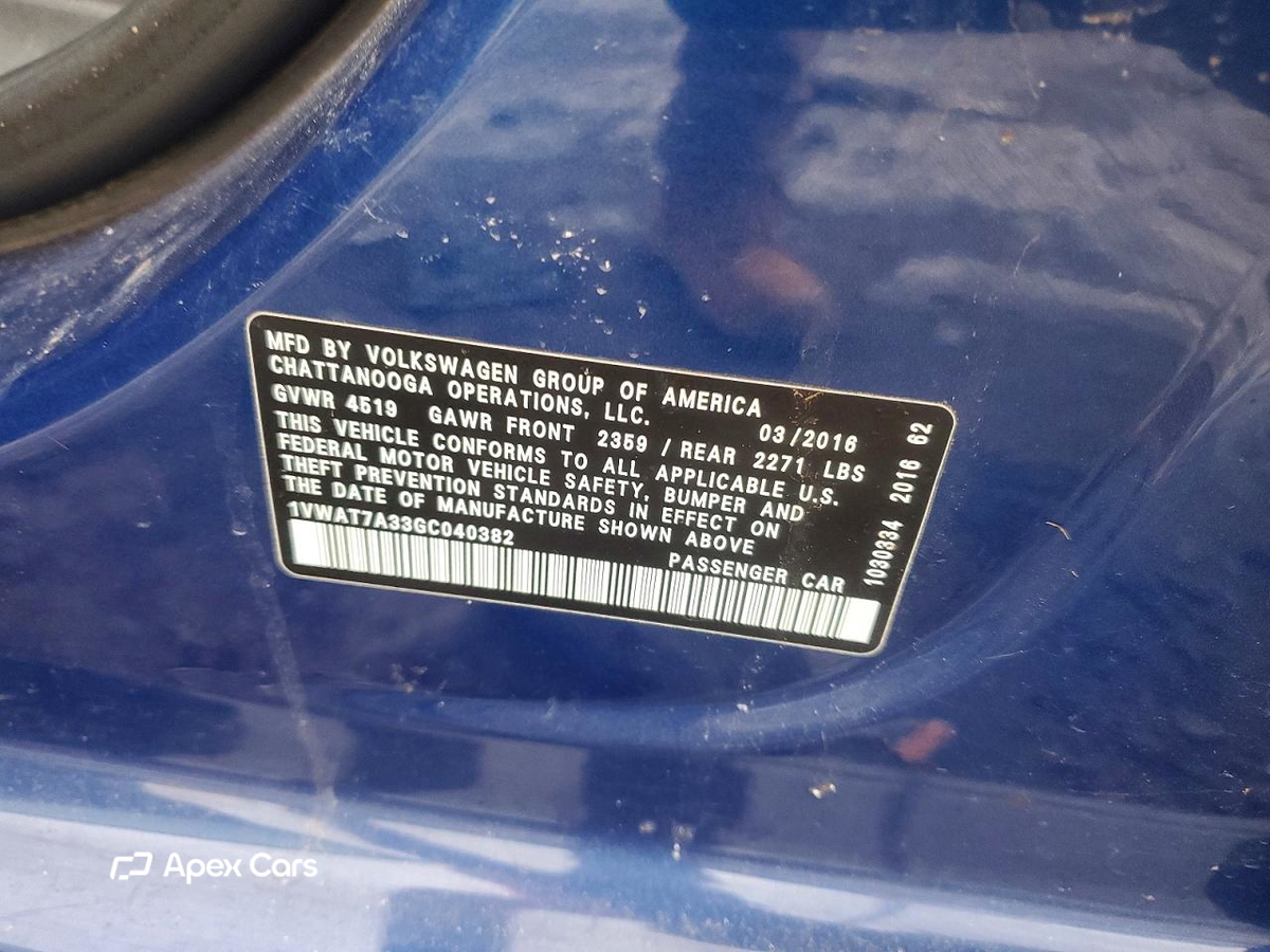 Volkswagen Passat 2016