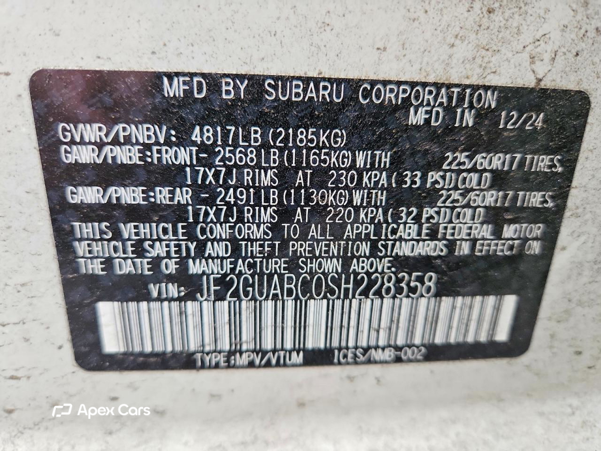 Subaru XV 2025