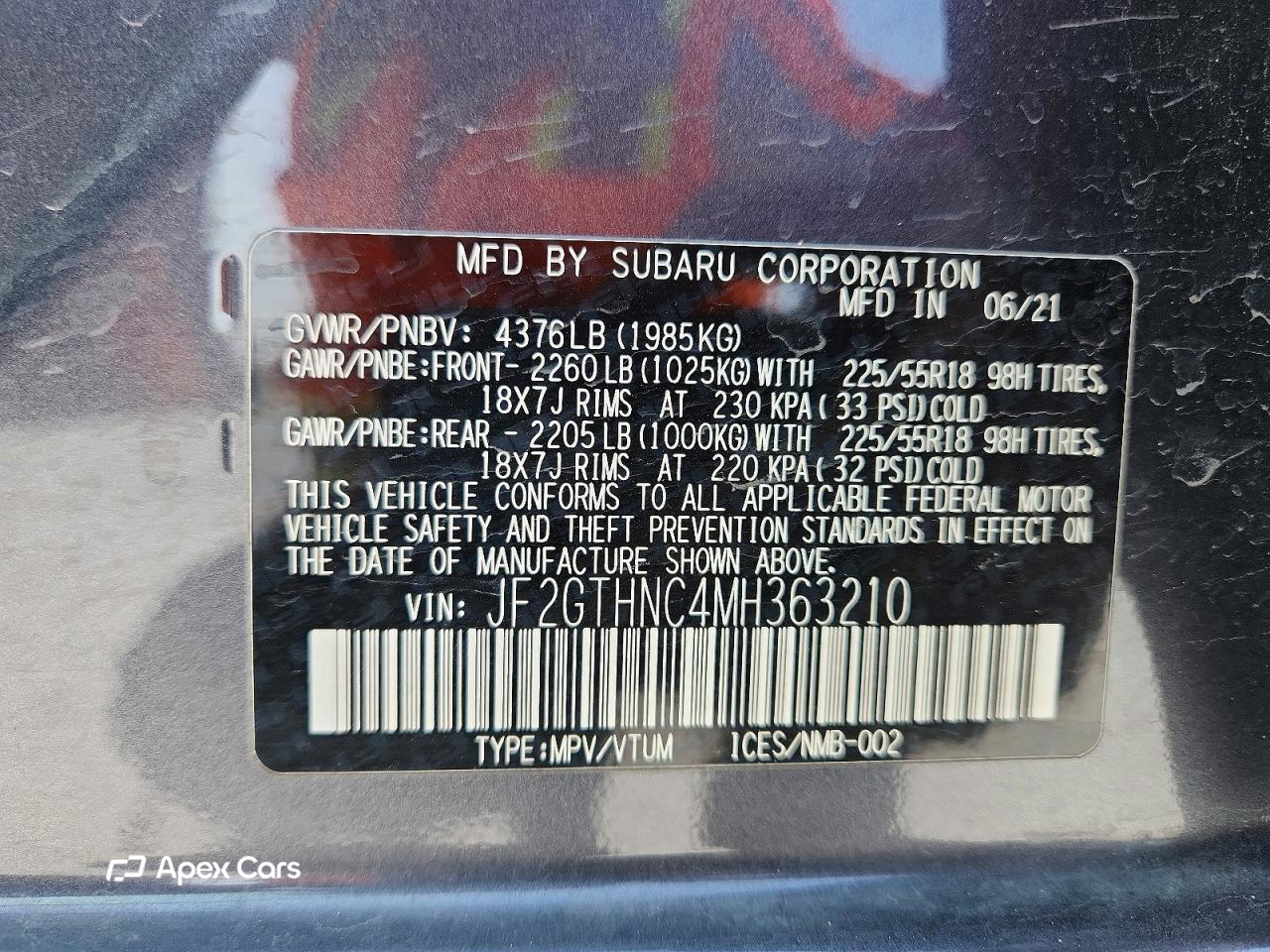 Subaru XV 2021