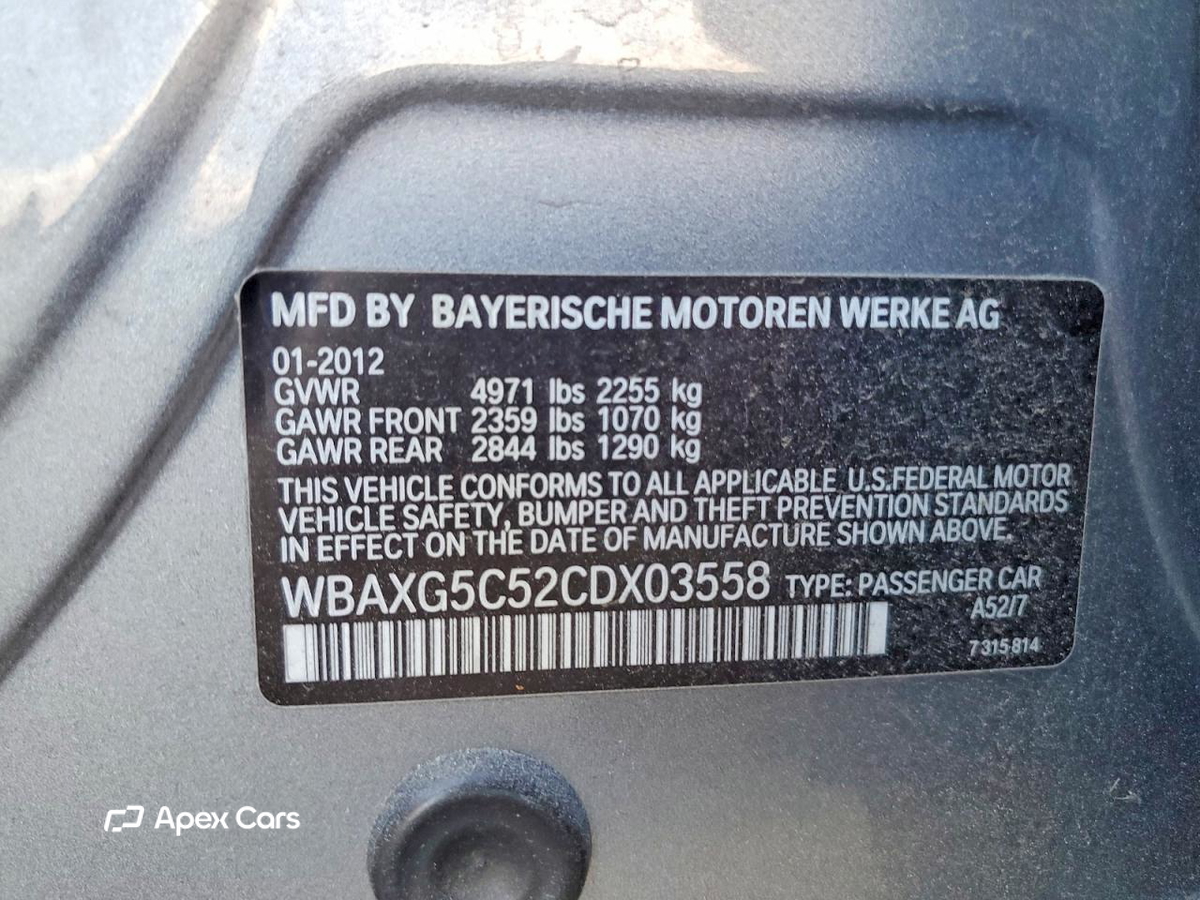 BMW Series 5 2012
