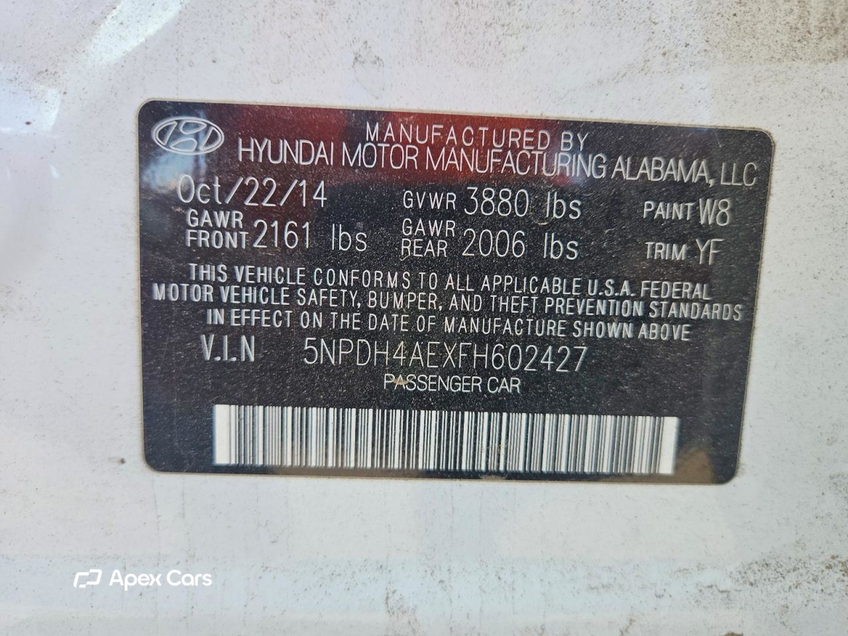 Hyundai Elantra 2015