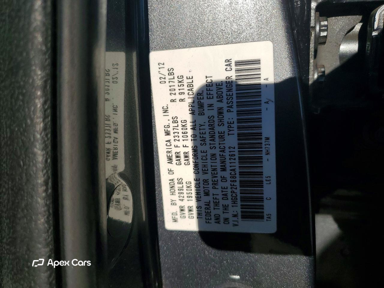 Honda Accord 2012