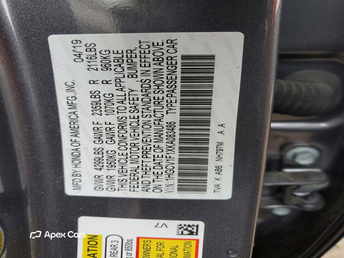 Honda Accord 2019