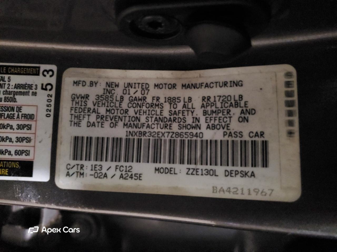 Toyota Corolla 2007