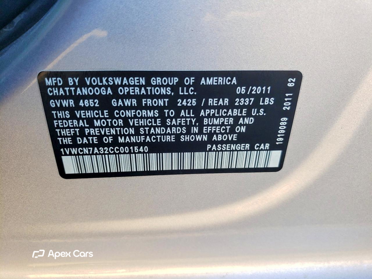 Volkswagen Passat 2012