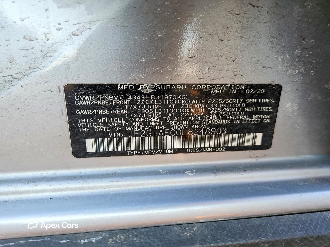 Subaru XV 2020