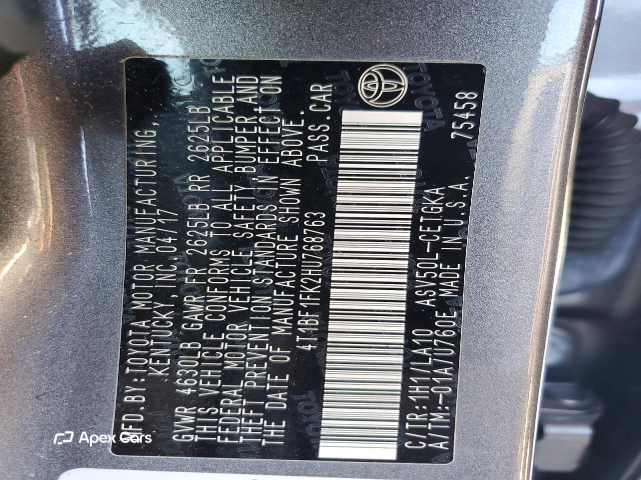 Toyota Camry 2017
