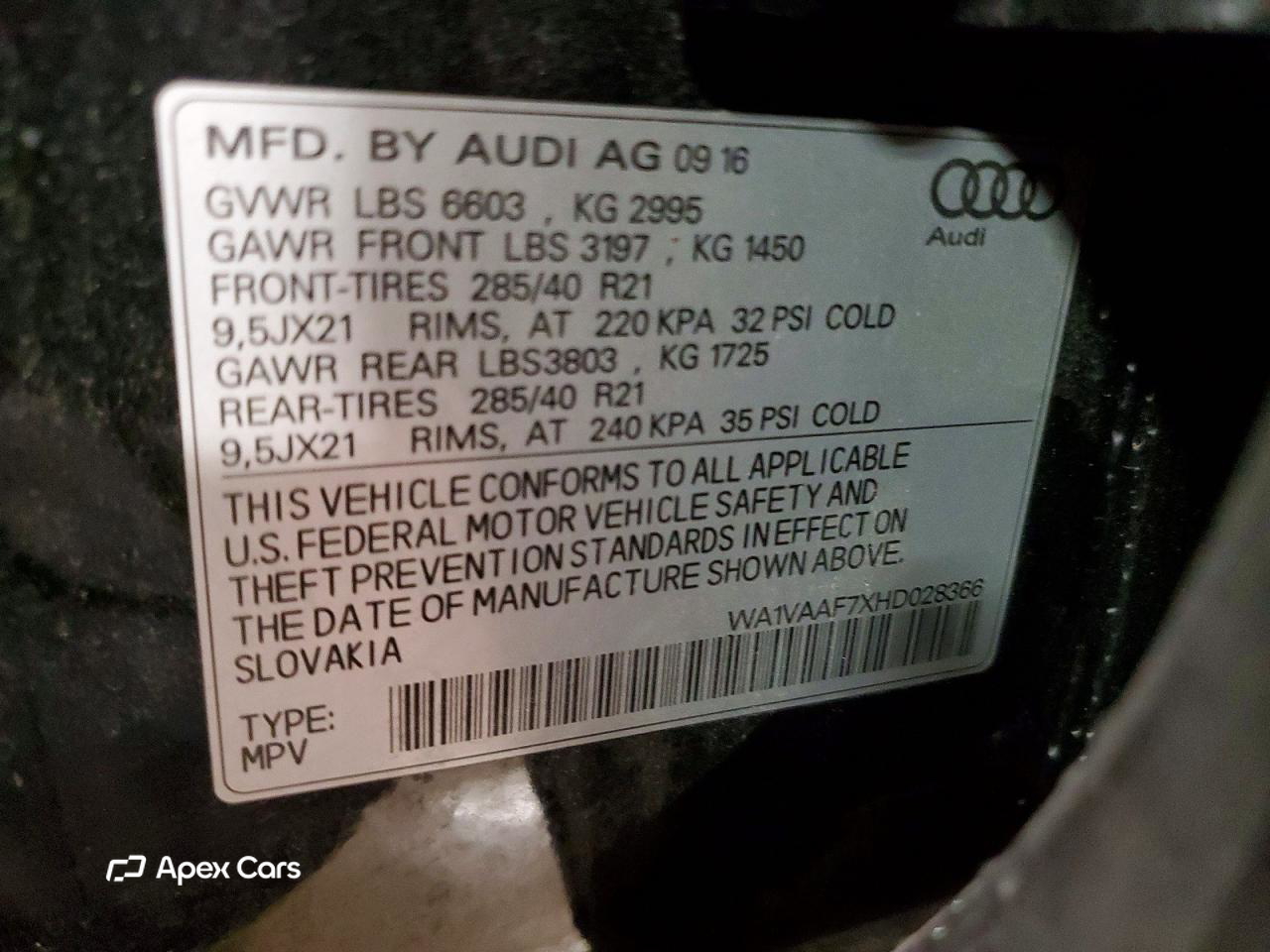 Audi Q7 2017