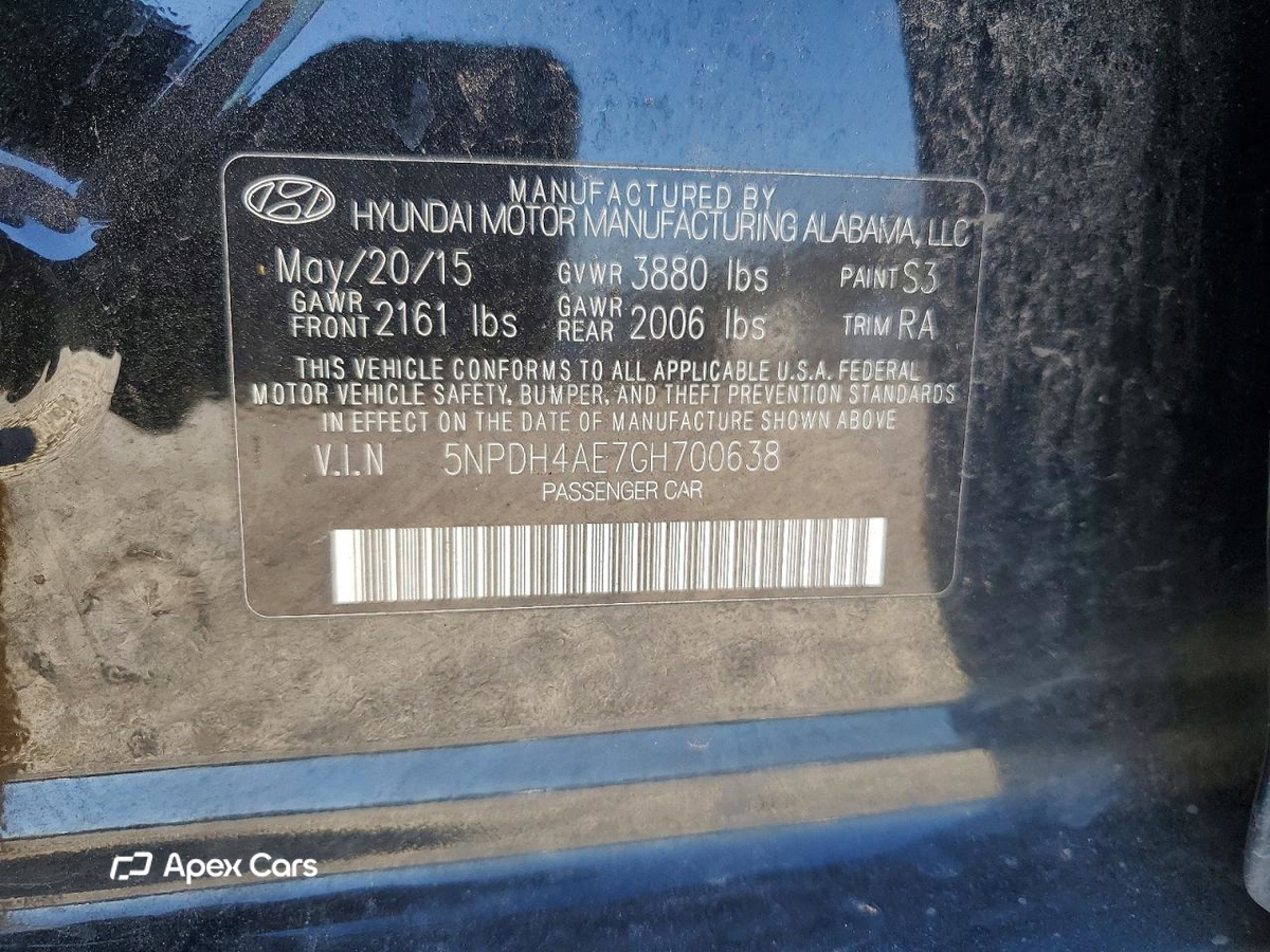 Hyundai Elantra 2016