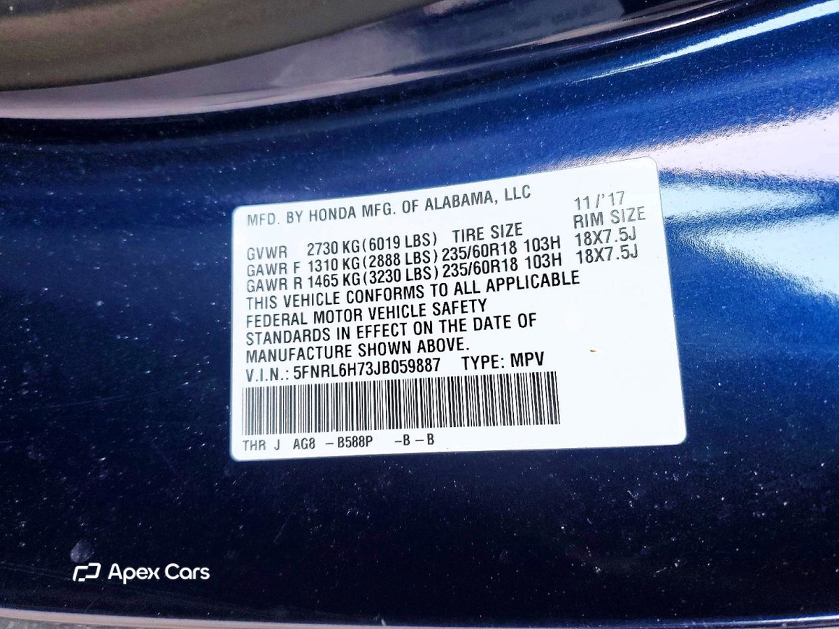 Honda Odyssey 2018