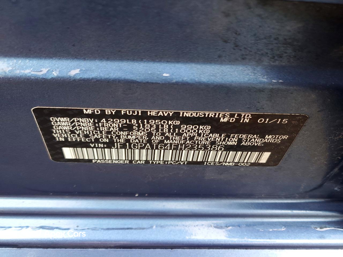 Subaru Impreza 2015