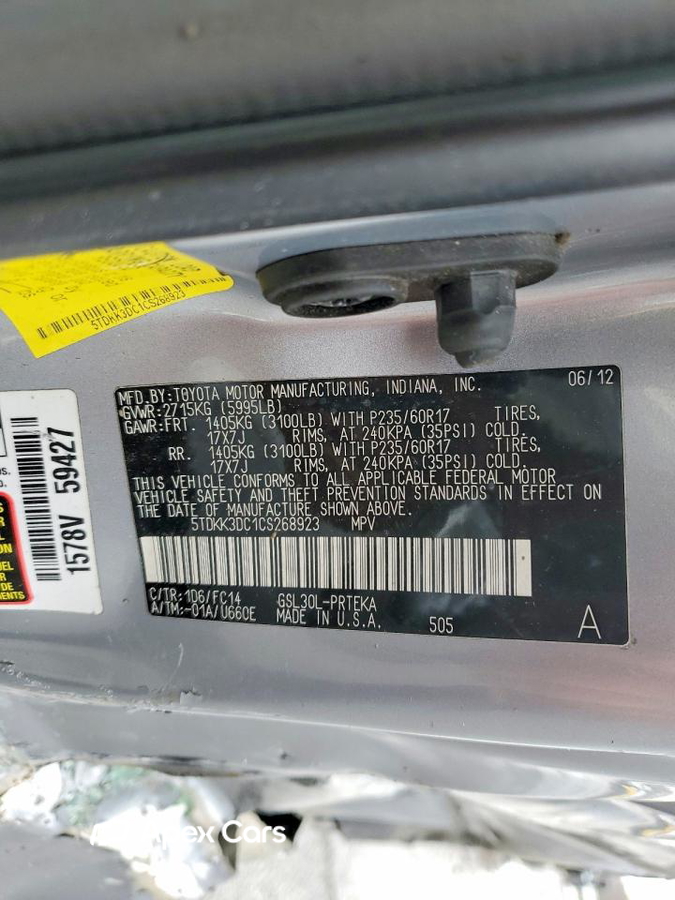 Toyota Sienna 2012