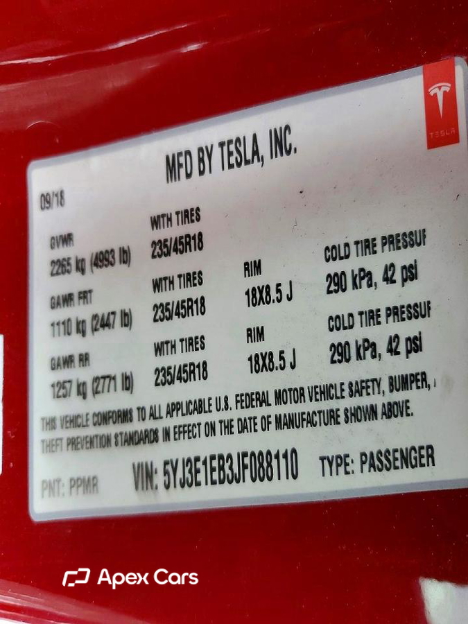 Tesla Model 3 2018