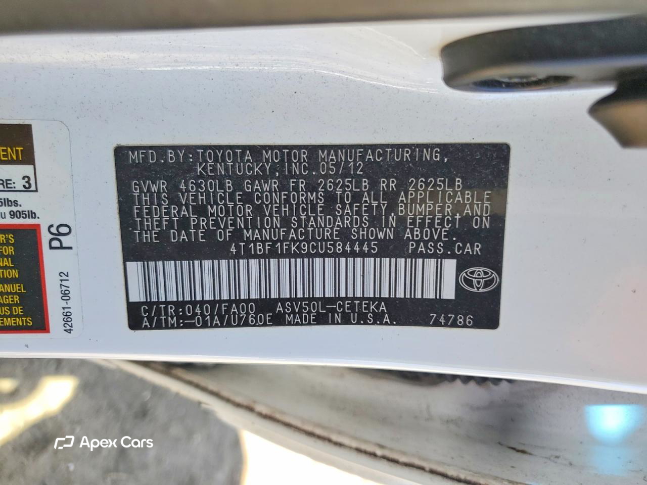 Toyota Camry 2012
