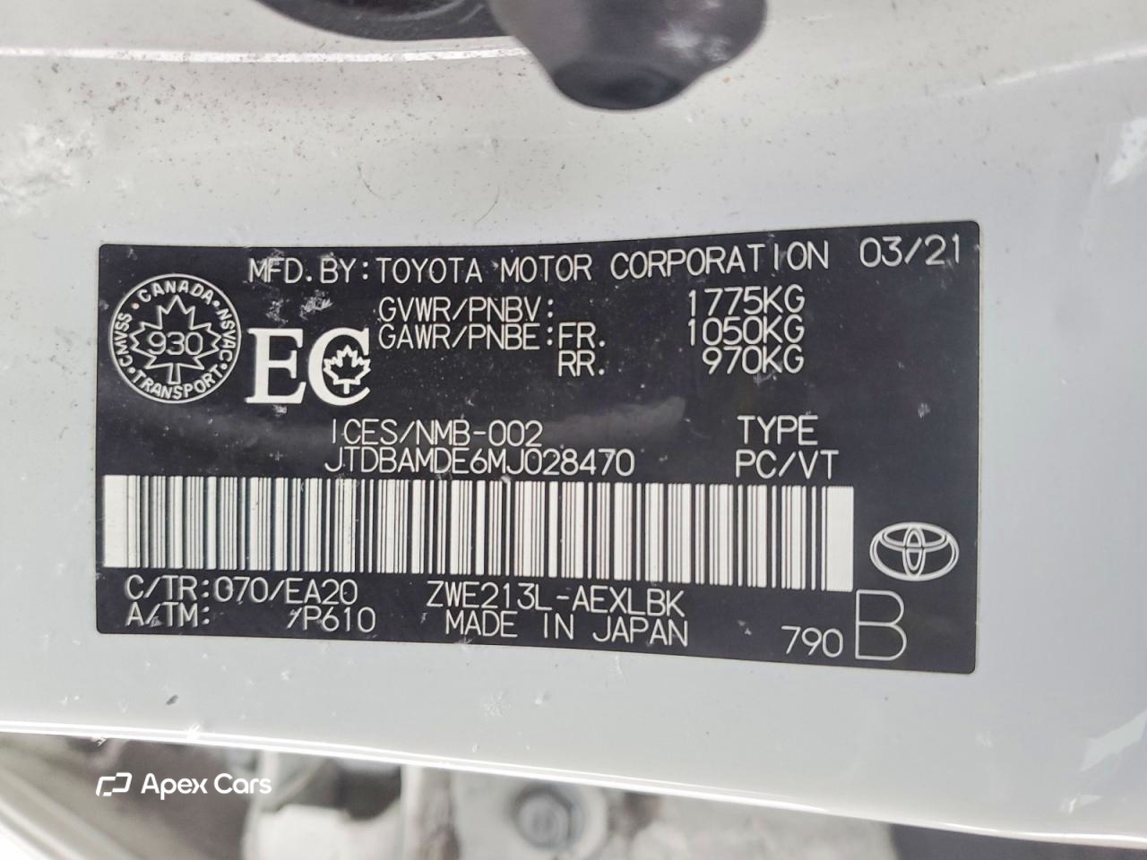 Toyota Corolla 2021