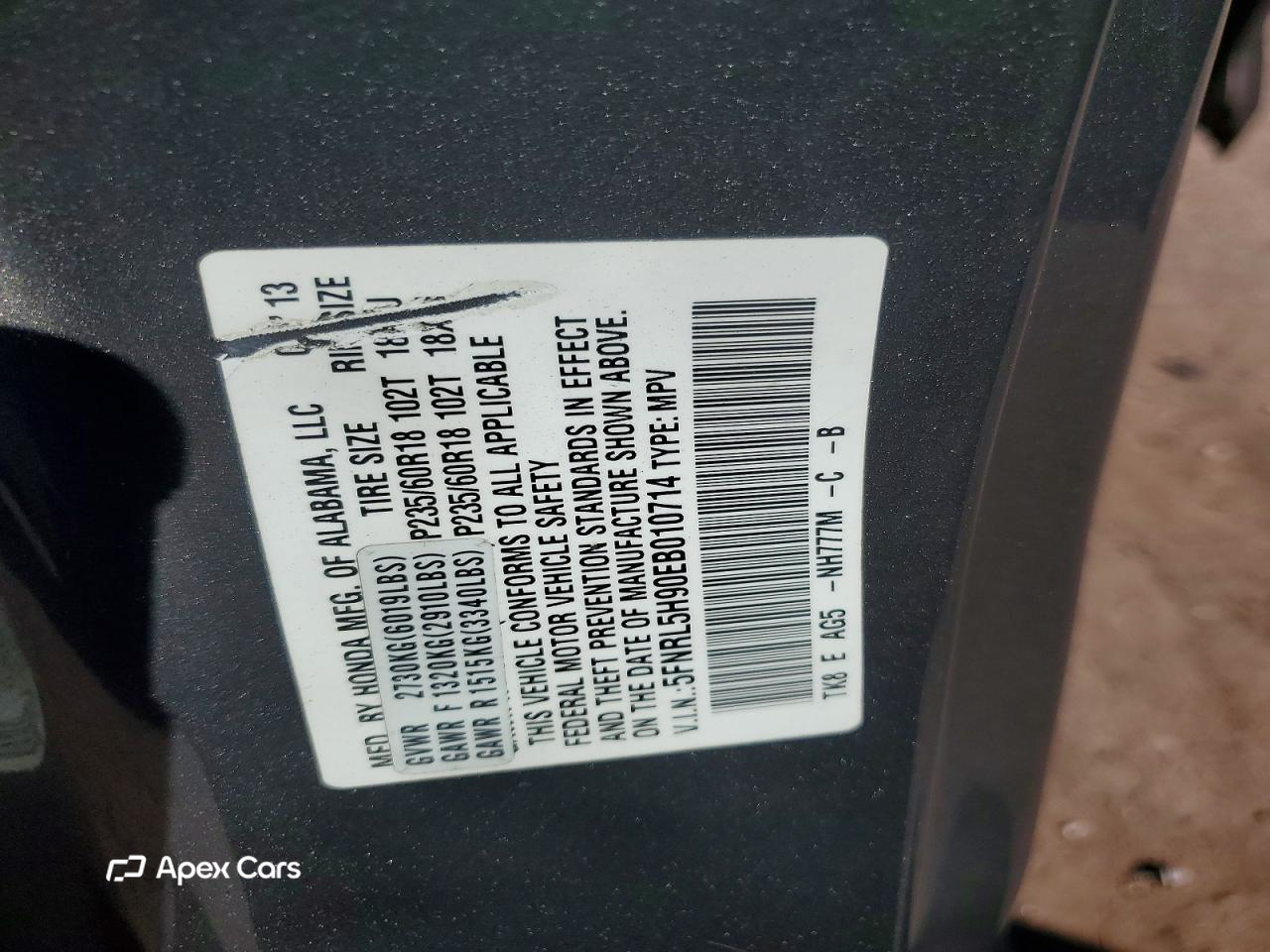 Honda Odyssey 2014