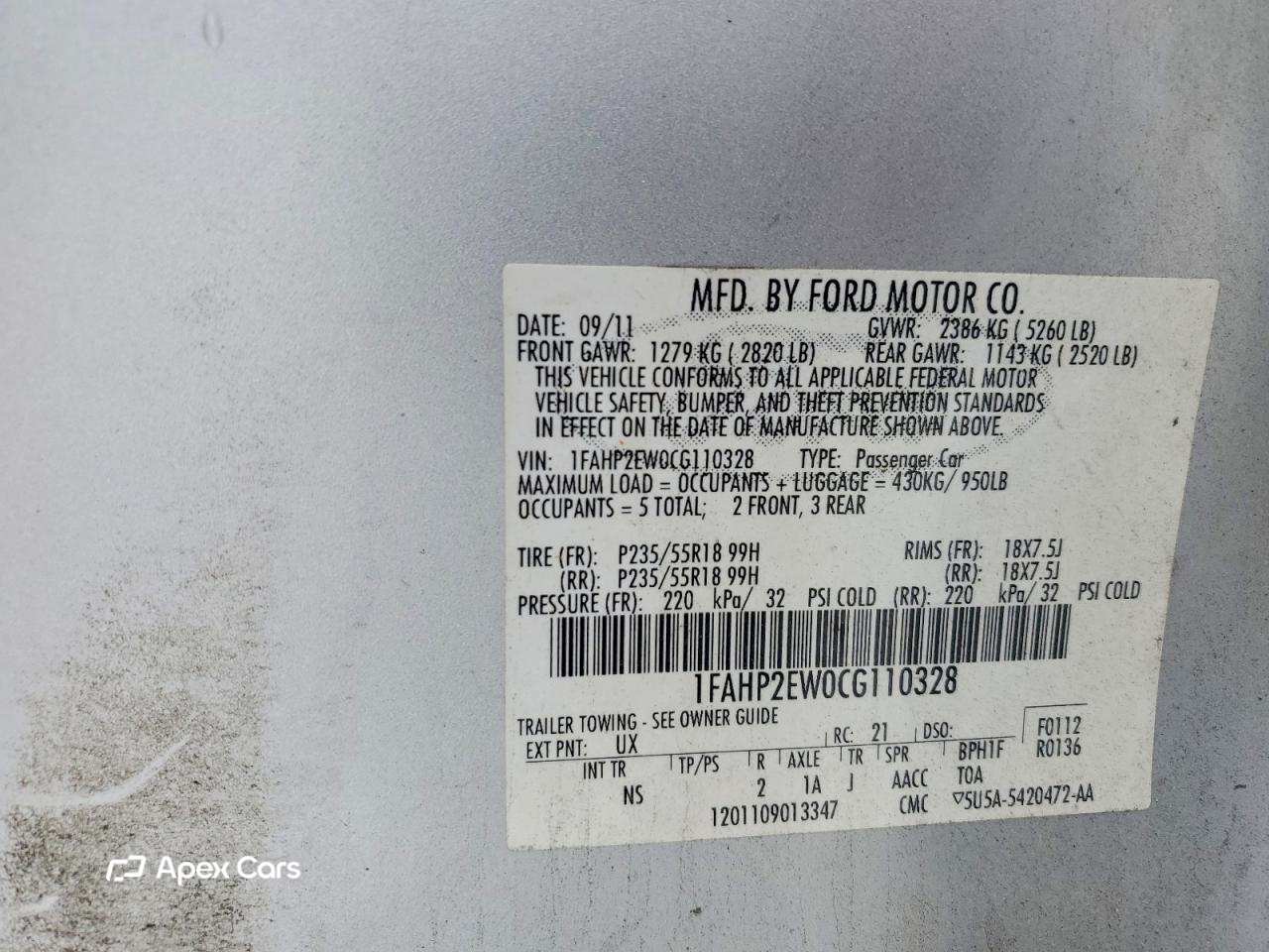 Ford Taurus 2012