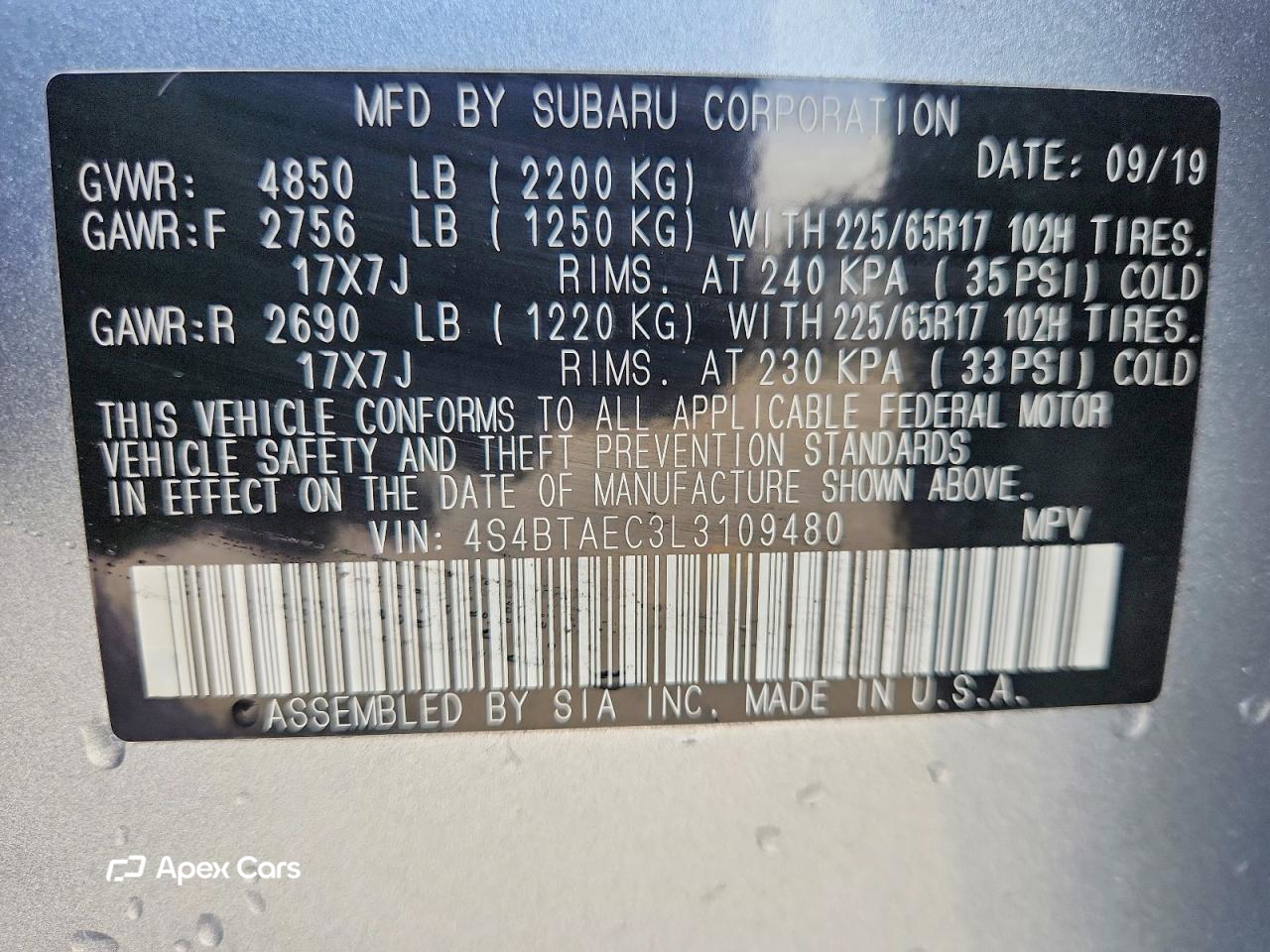 Subaru Outback 2020