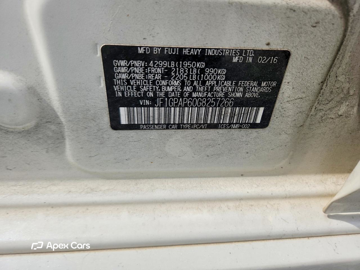 Subaru Impreza 2016