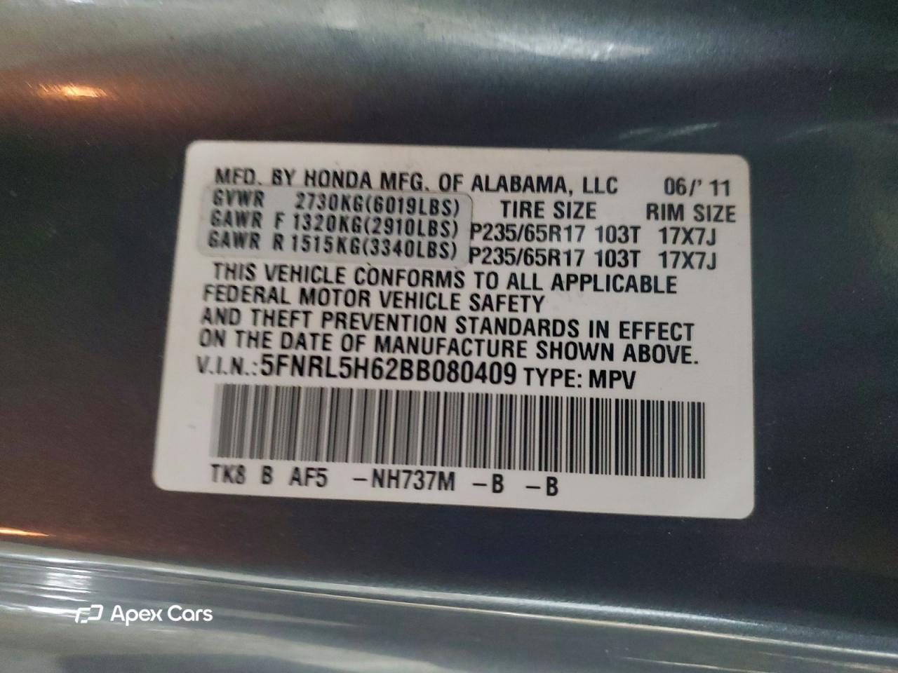 Honda Odyssey 2011