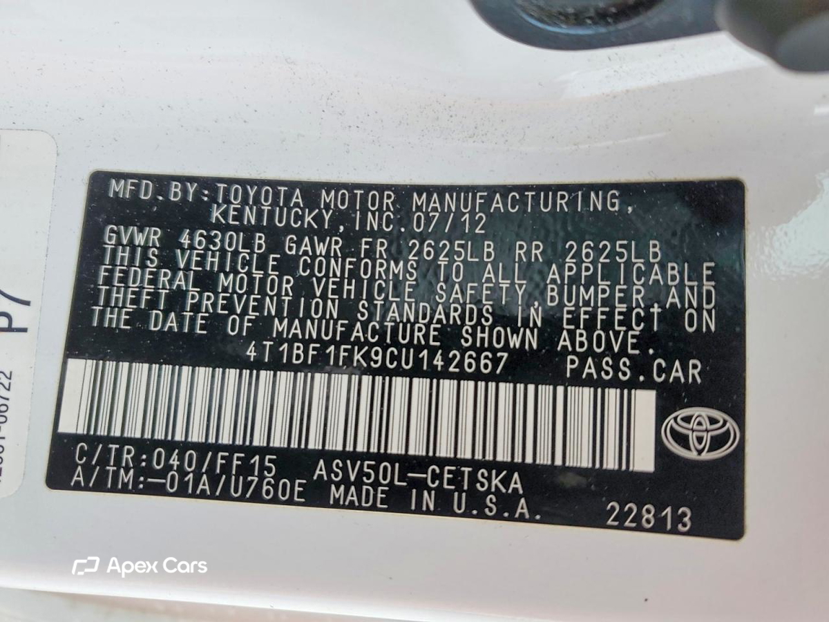 Toyota Camry 2012