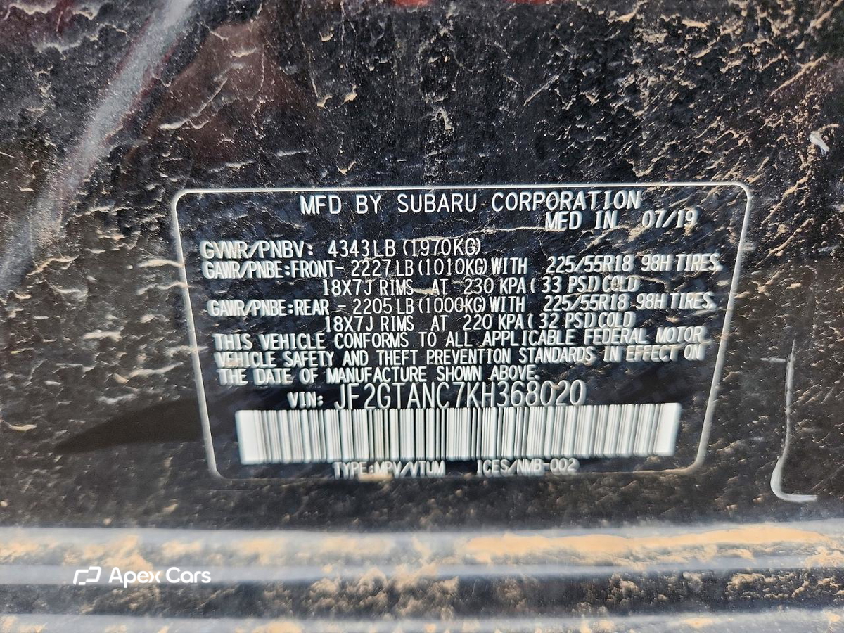 Subaru XV 2019