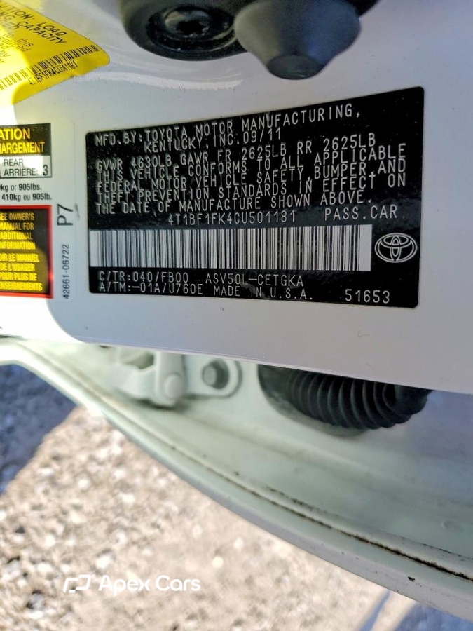 Toyota Camry 2012