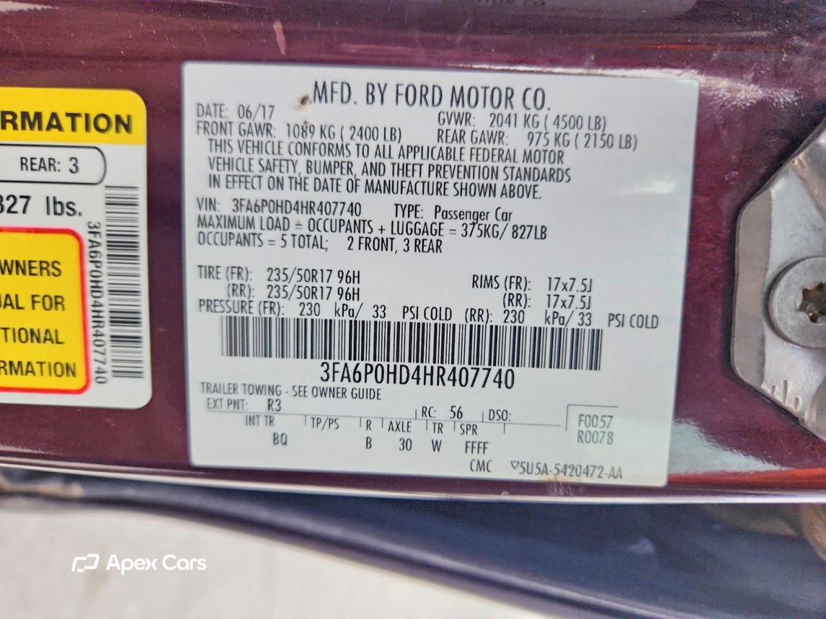 Ford Fusion 2017